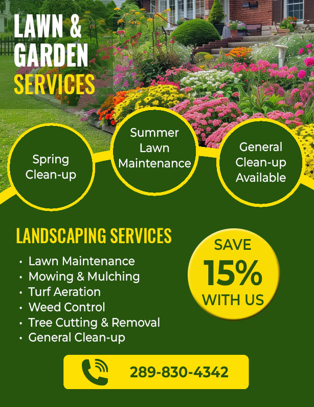 Lawn & Garden Services Save 15%
