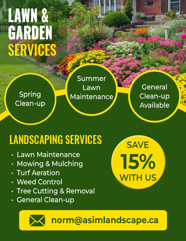 Lawn & Garden Services Save 15% with us